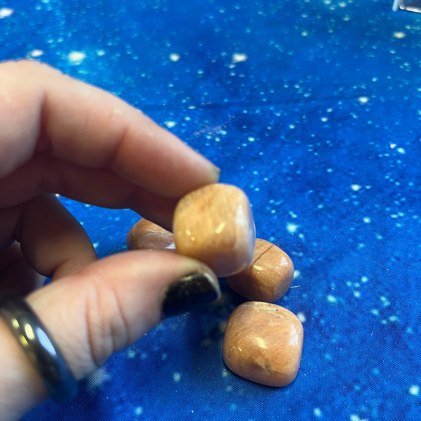 Peach Moonstone Tumbled Stone