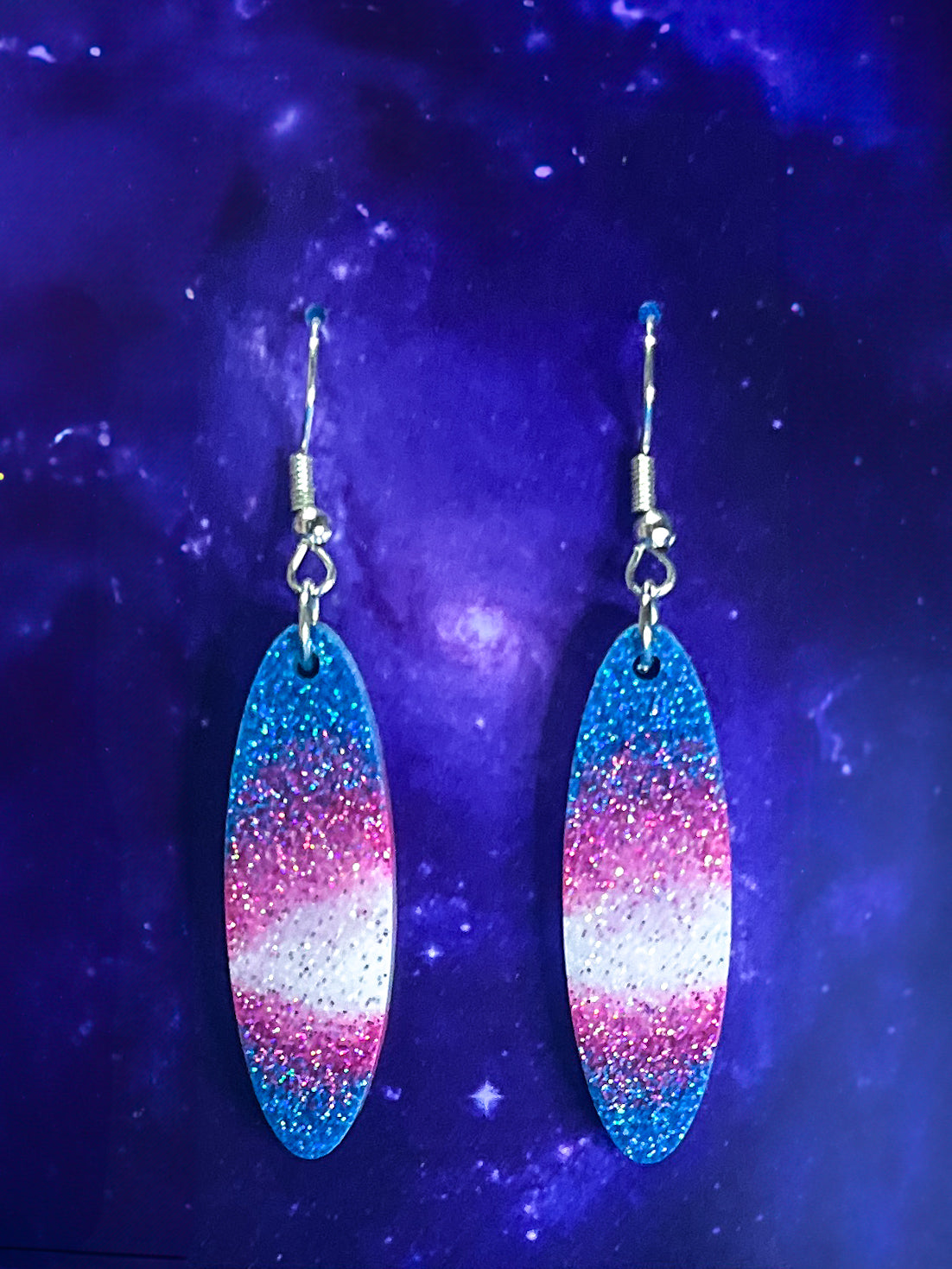 Trans Pride Earrings - Sm Oval