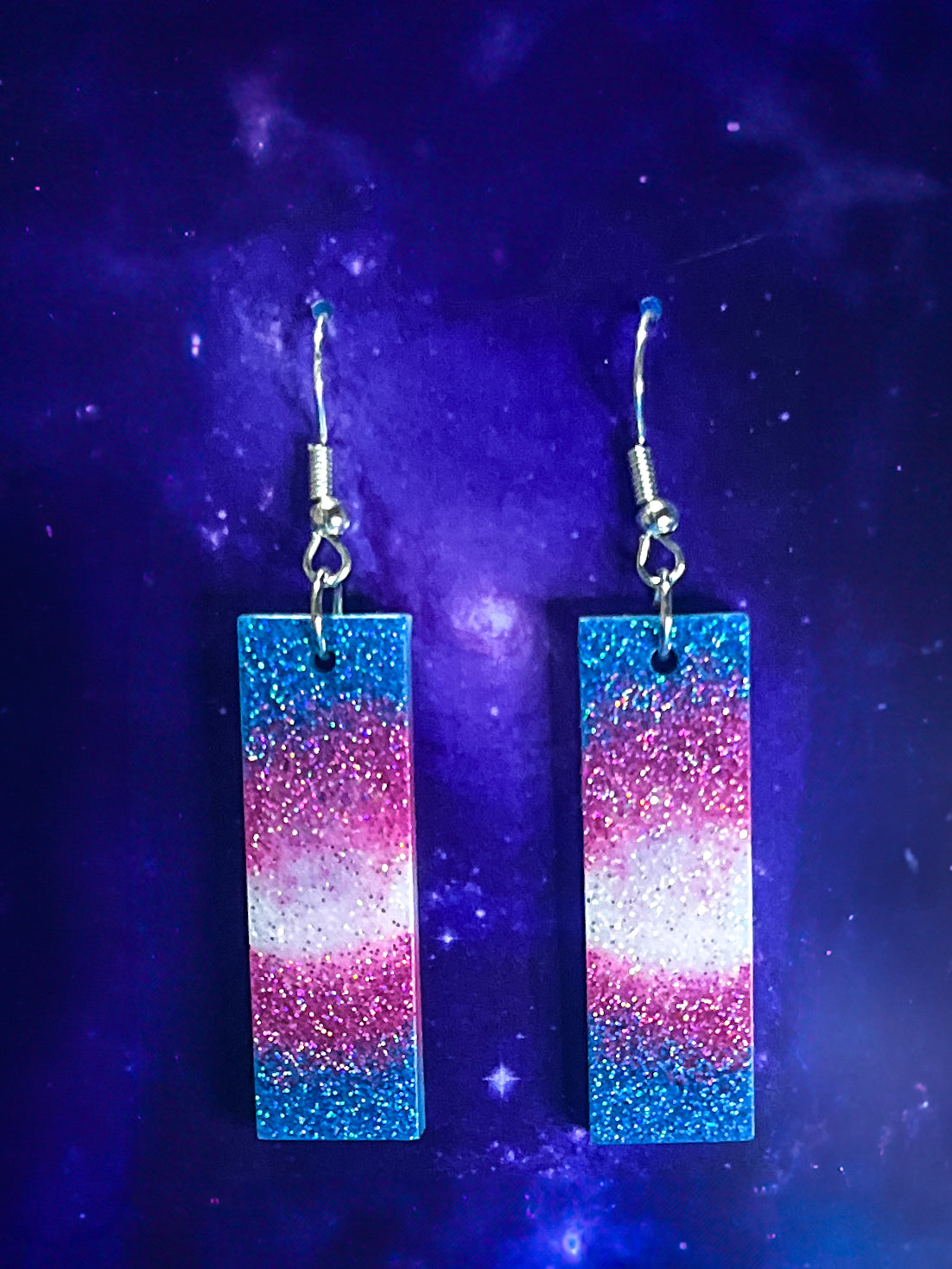 Trans Pride Earrings - Sm Rectangle