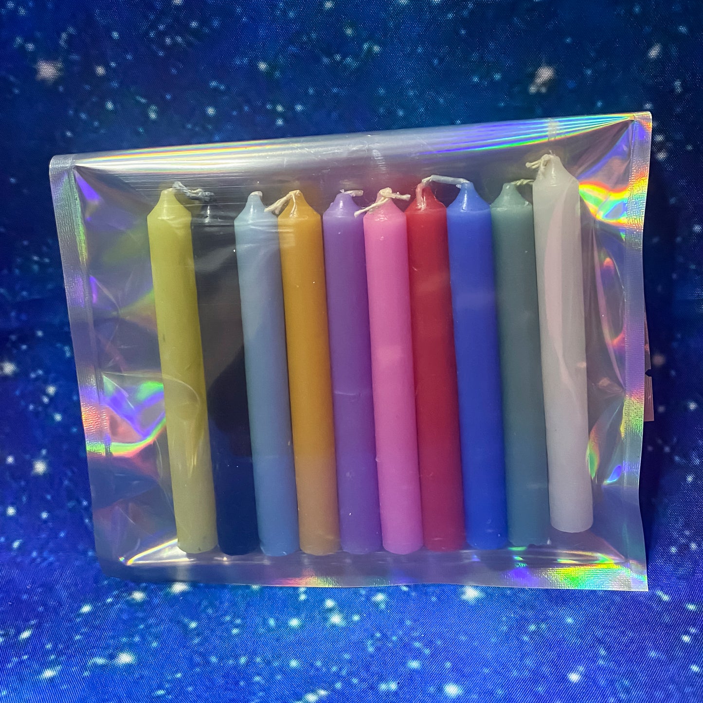 10 Pack Spell Candles - Coloured