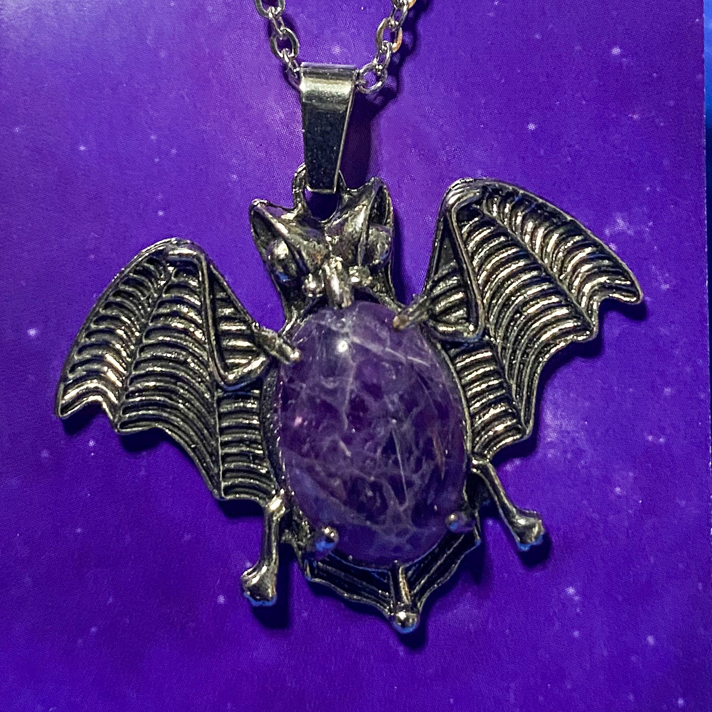 Crystal Bat Necklace - VARIOUS COLOURS