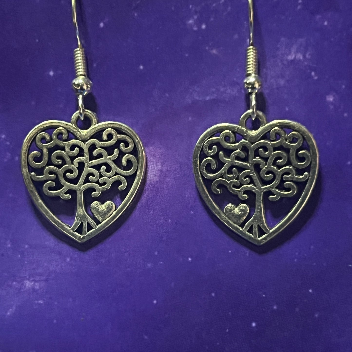 Heart Tree Of Life Earrings