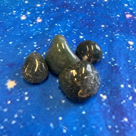 Moss Agate Tumbled Stone