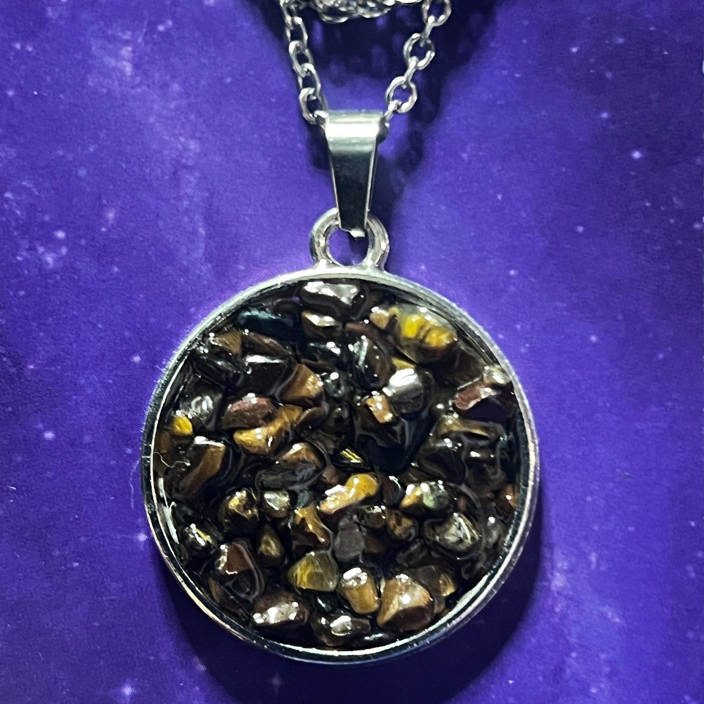 Crystal Chip Necklace - VARIOUS COLOURS