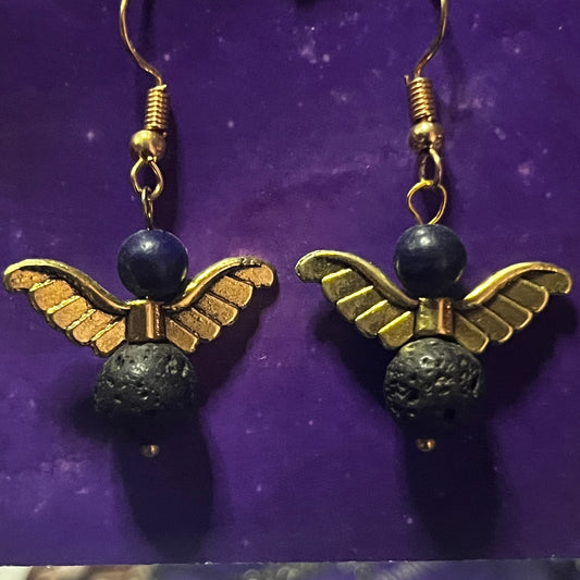 Guardian Angel Crystal Earrings - VARIOUS COLOURS