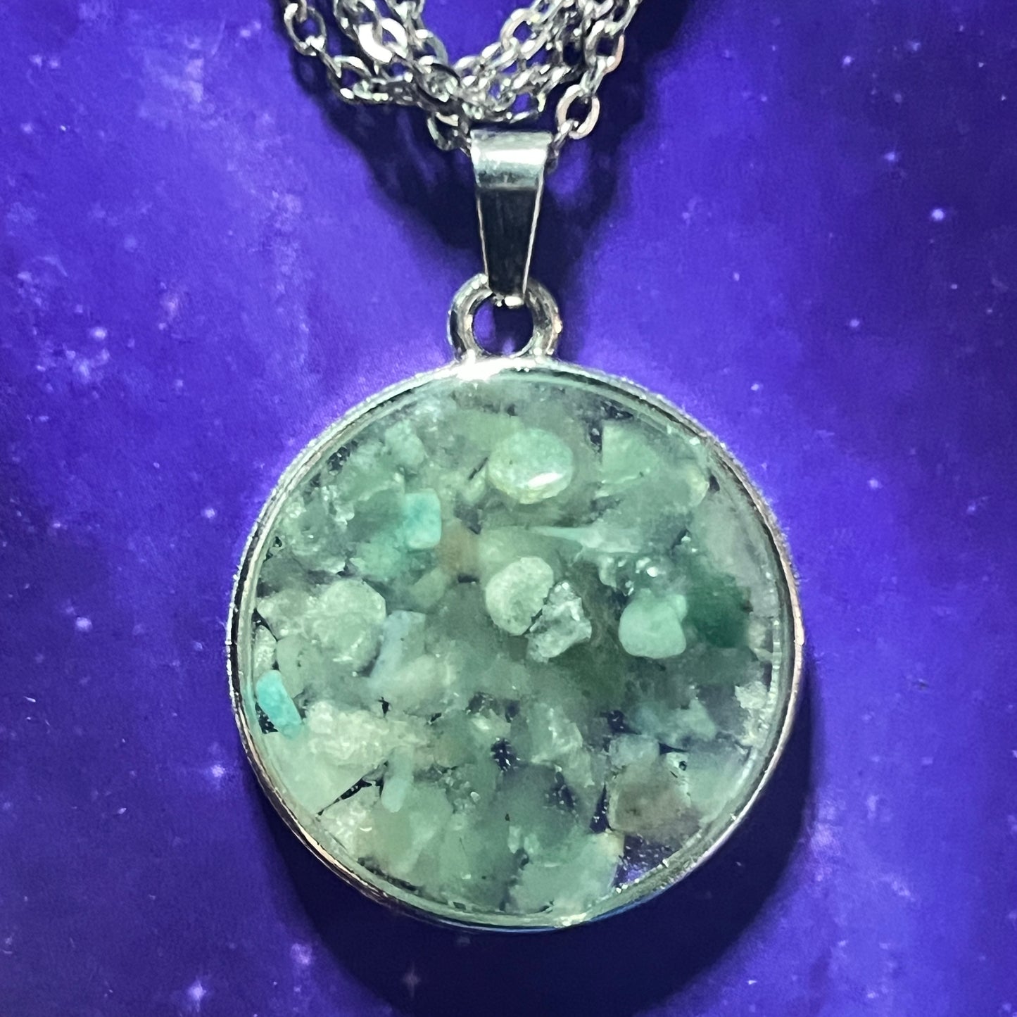 Crystal Chip Necklace - VARIOUS COLOURS