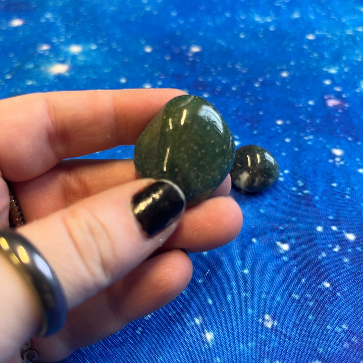 Moss Agate Tumbled Stone