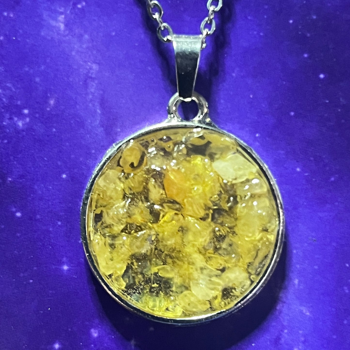 Crystal Chip Necklace - VARIOUS COLOURS