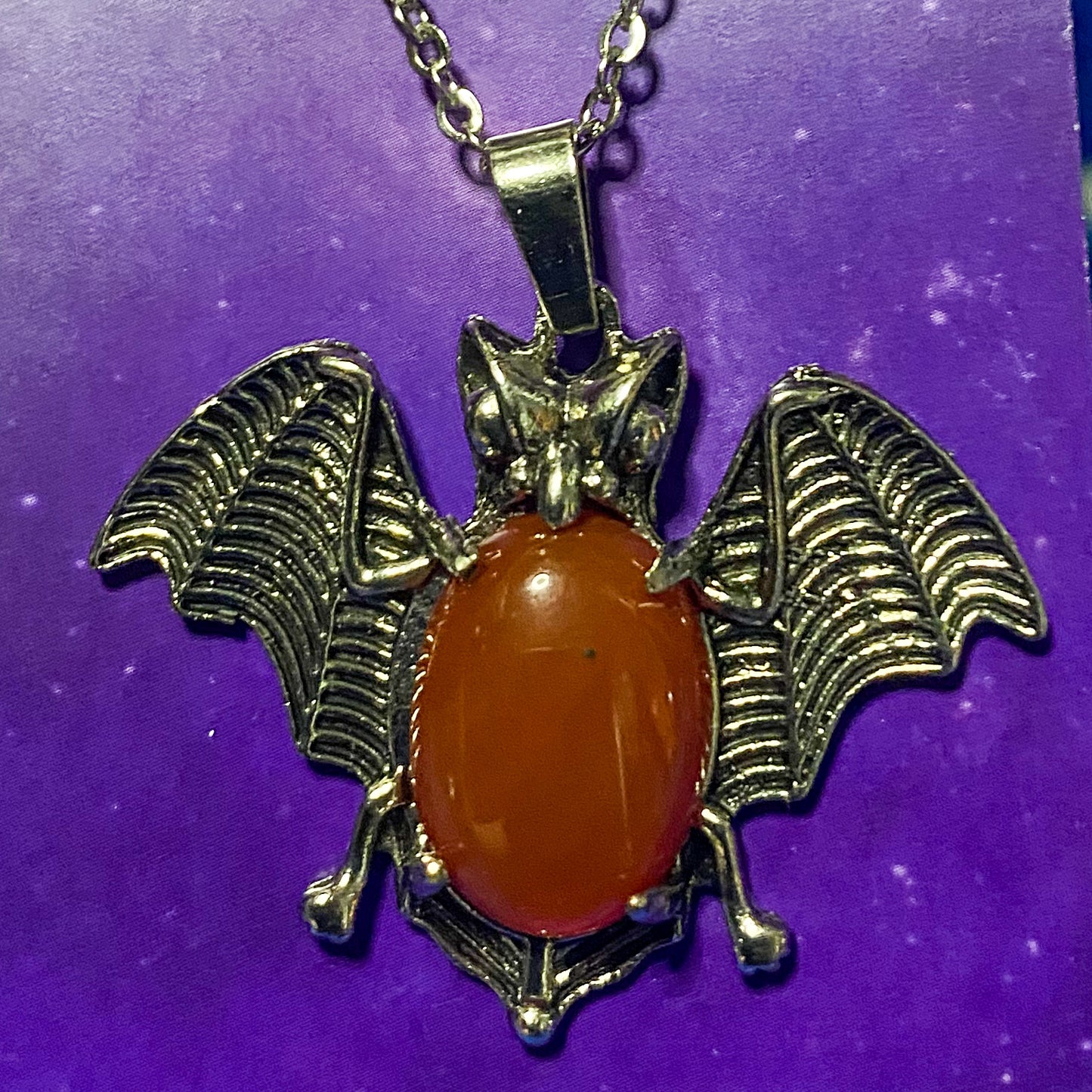 Crystal Bat Necklace - VARIOUS COLOURS