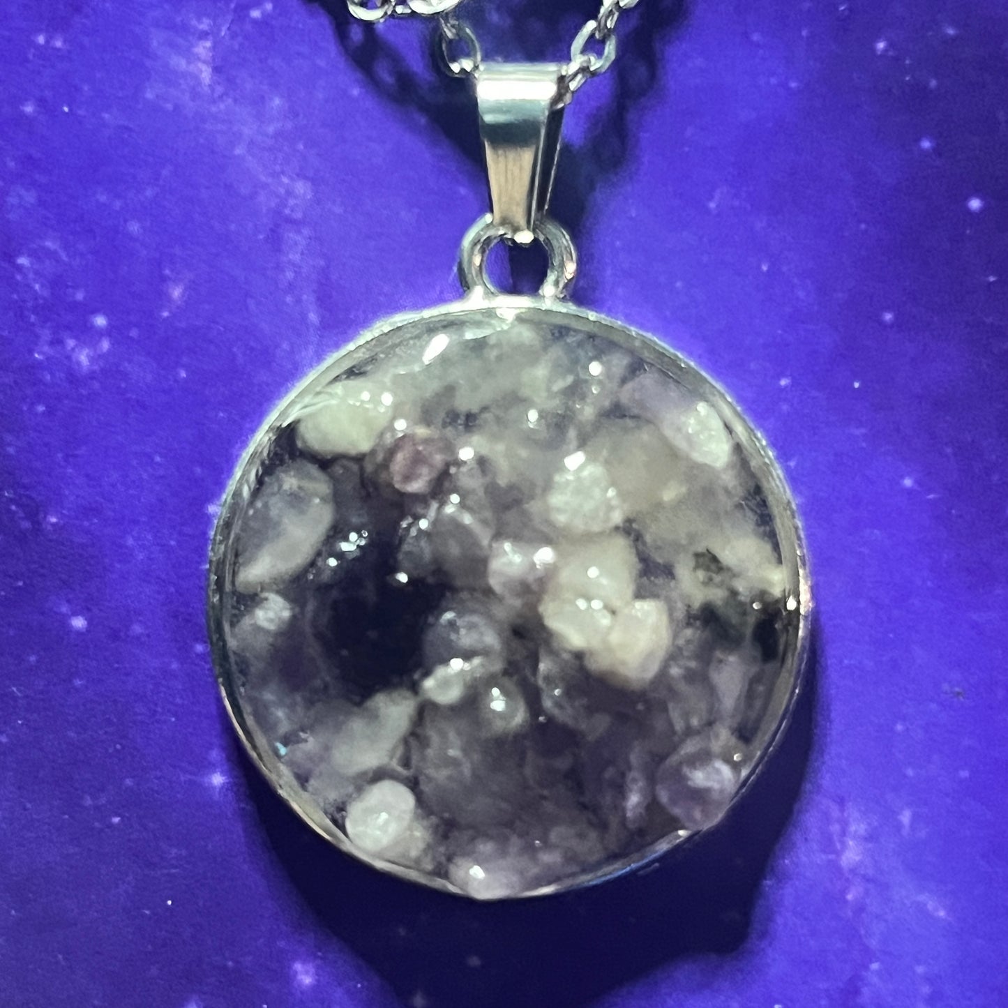 Crystal Chip Necklace - VARIOUS COLOURS