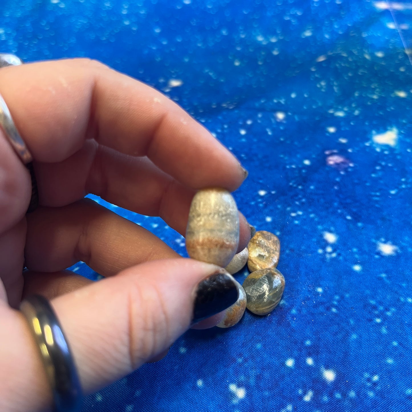 Blue Calcite Tumbled Stone