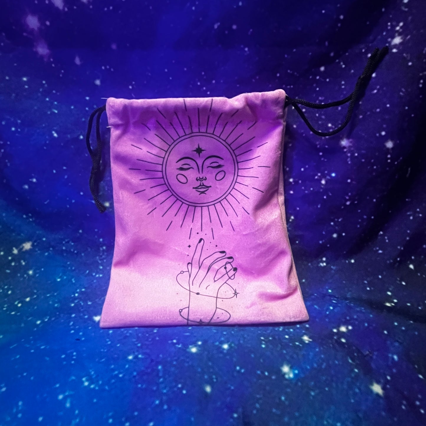 Pink Drawstring Bag