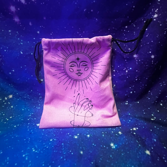 Pink Drawstring Bag