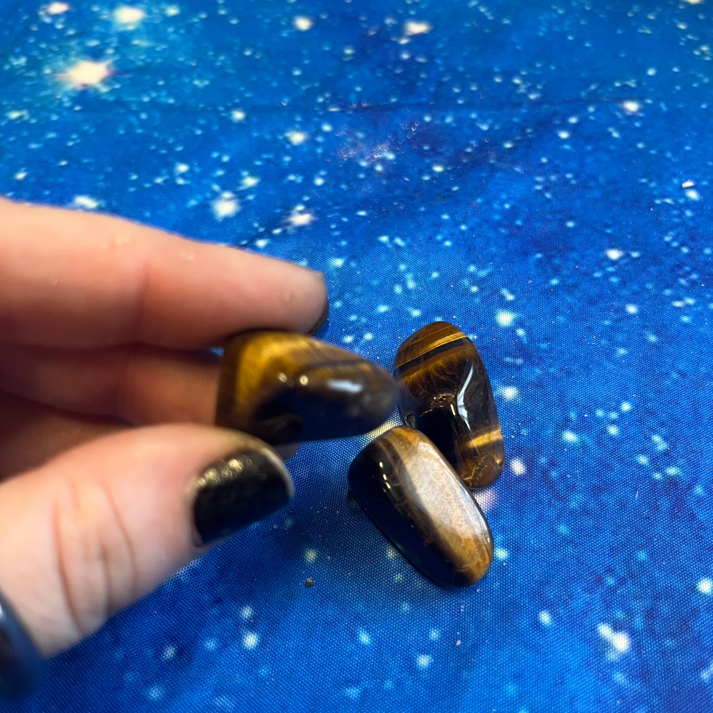 Tigers Eye Tumbled Stone
