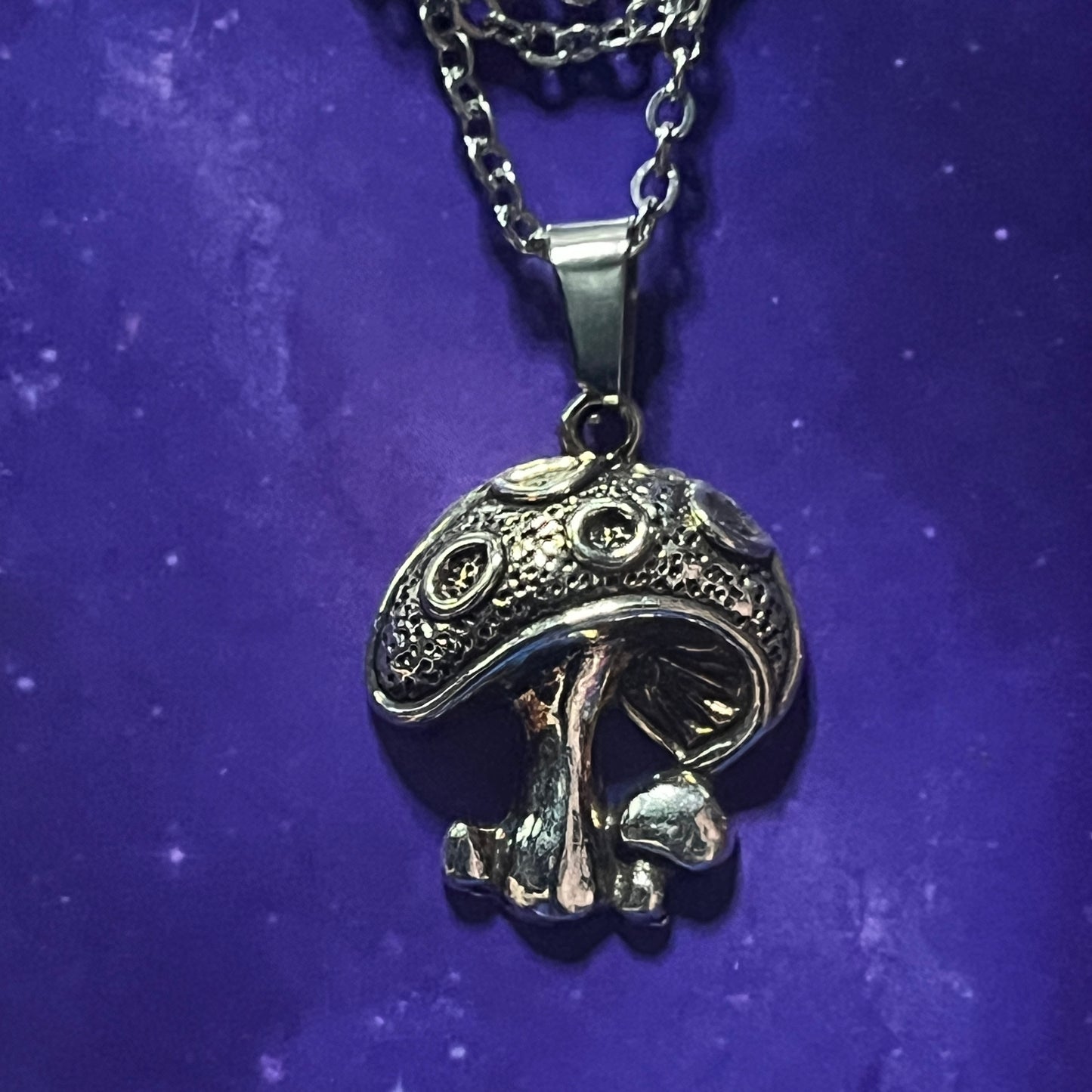Spotted Mushroom Necklace