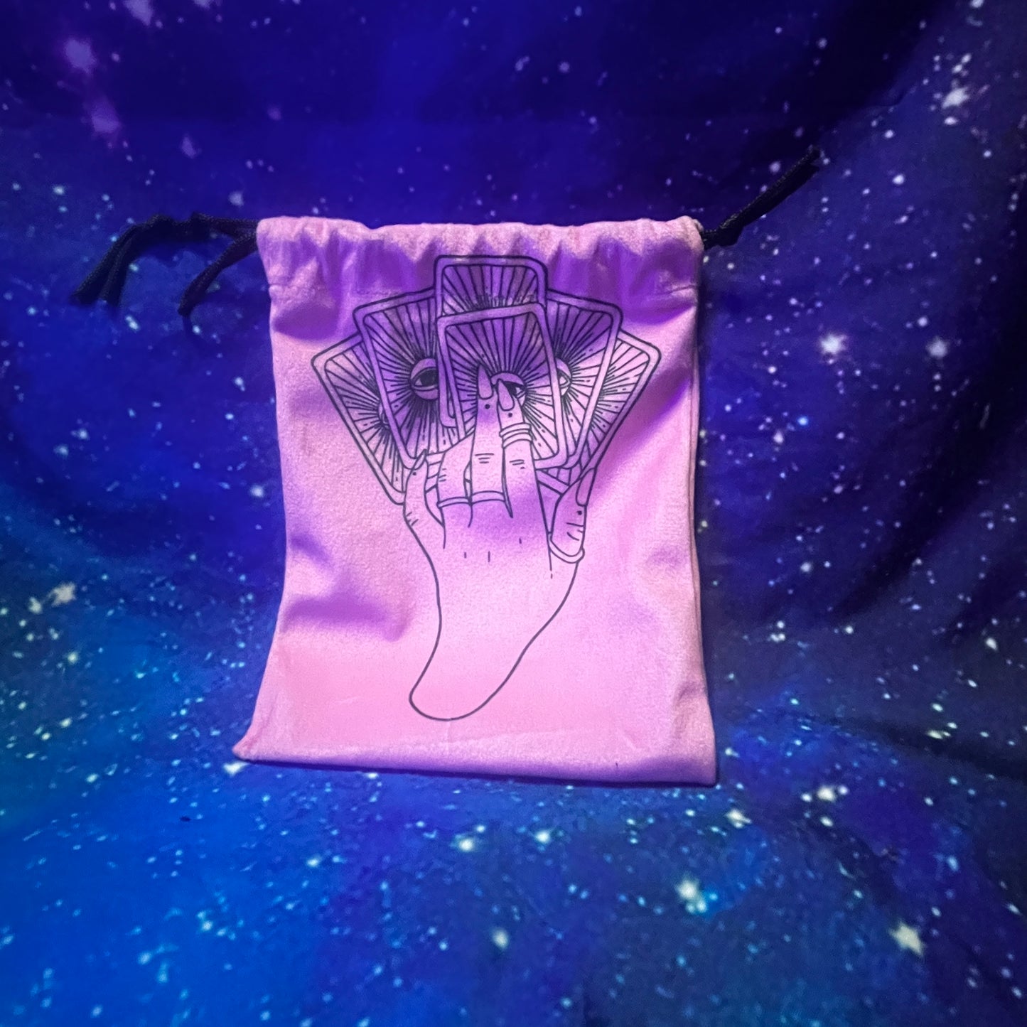 Pink Drawstring Bag