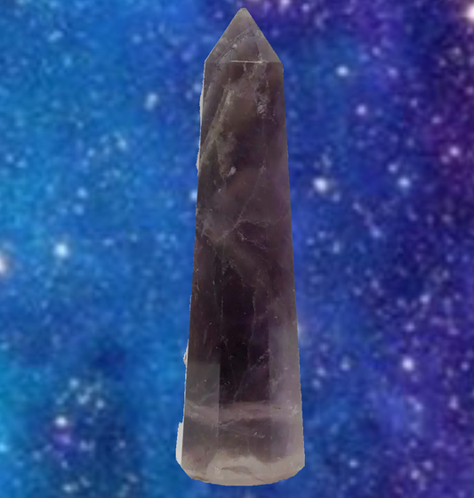 Amethyst - Polished Faceted Obelisk (3"- 4"H.)