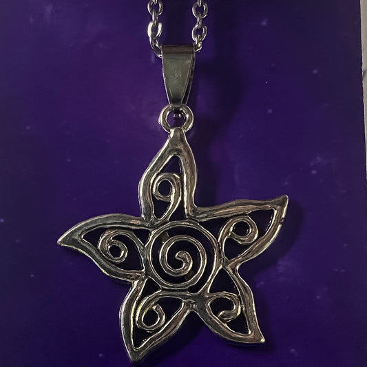 Swirly Starfish Necklace
