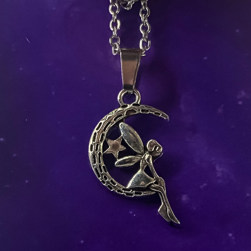 Crescent Moon Fairy Necklace
