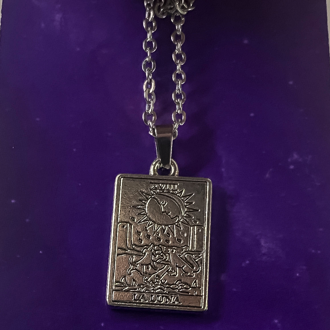 The Moon Tarot Card Necklace
