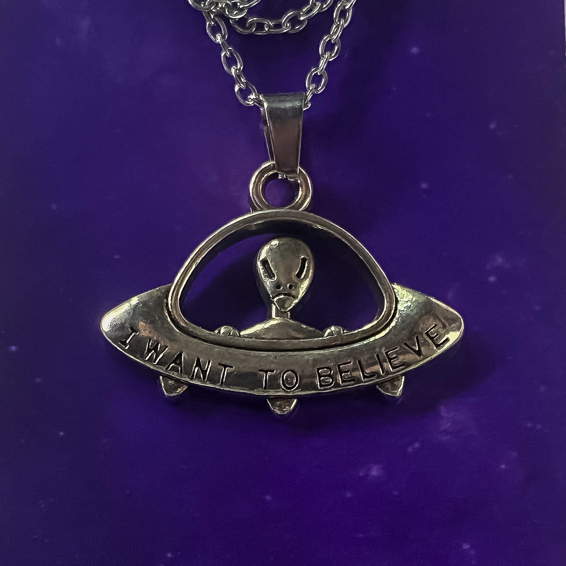 Alien I Want To Believe Necklace
