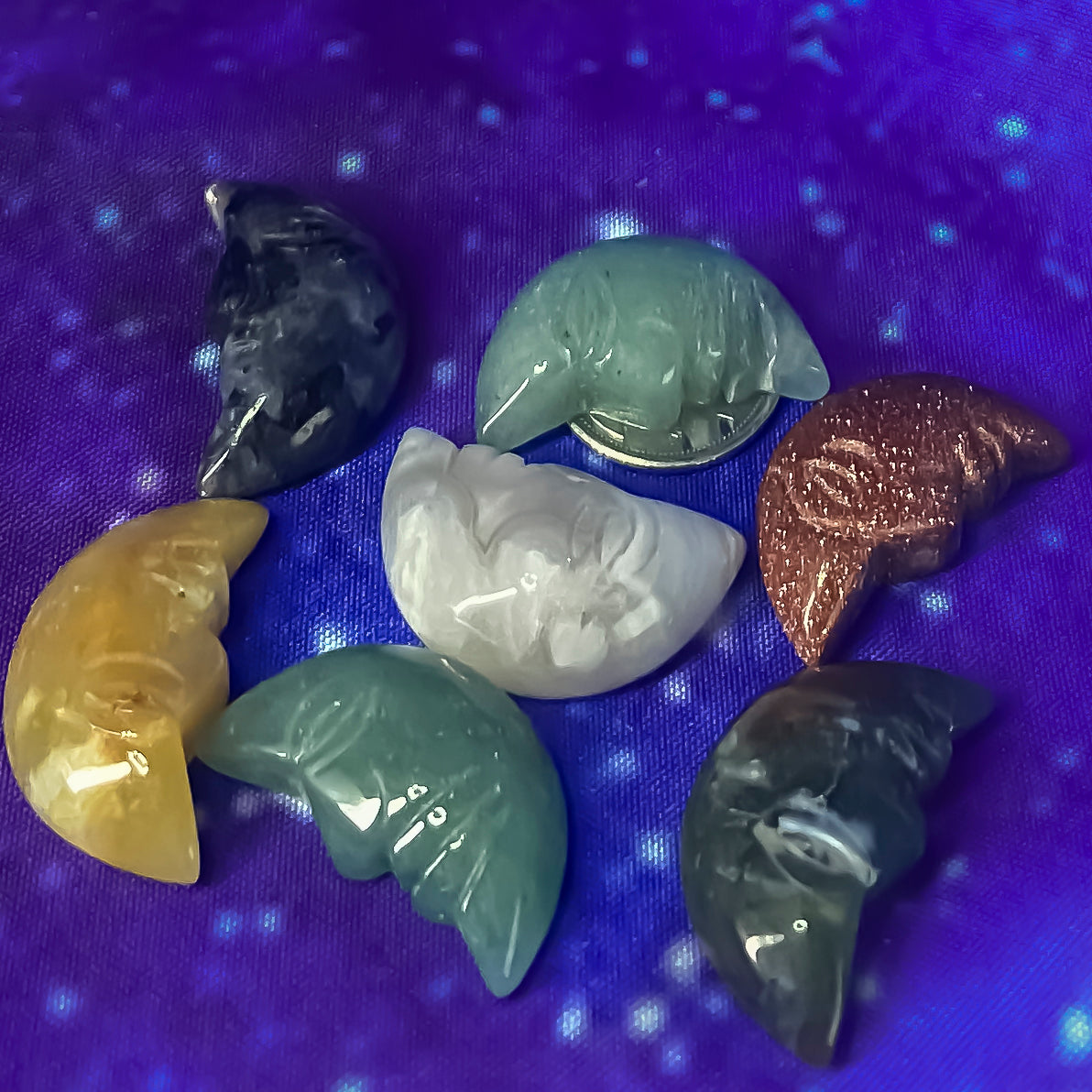 Crystal Carved Moon