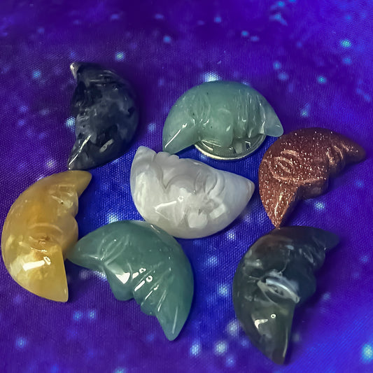 Crystal Carved Moon