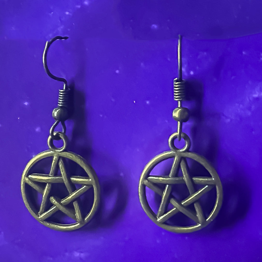 Pentacle Earrings