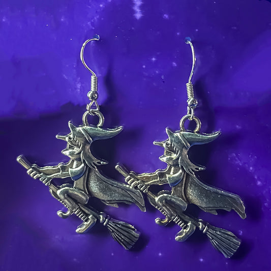 Flying Witch Earrings