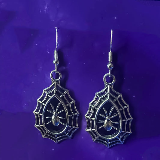 Spider Web Earrings